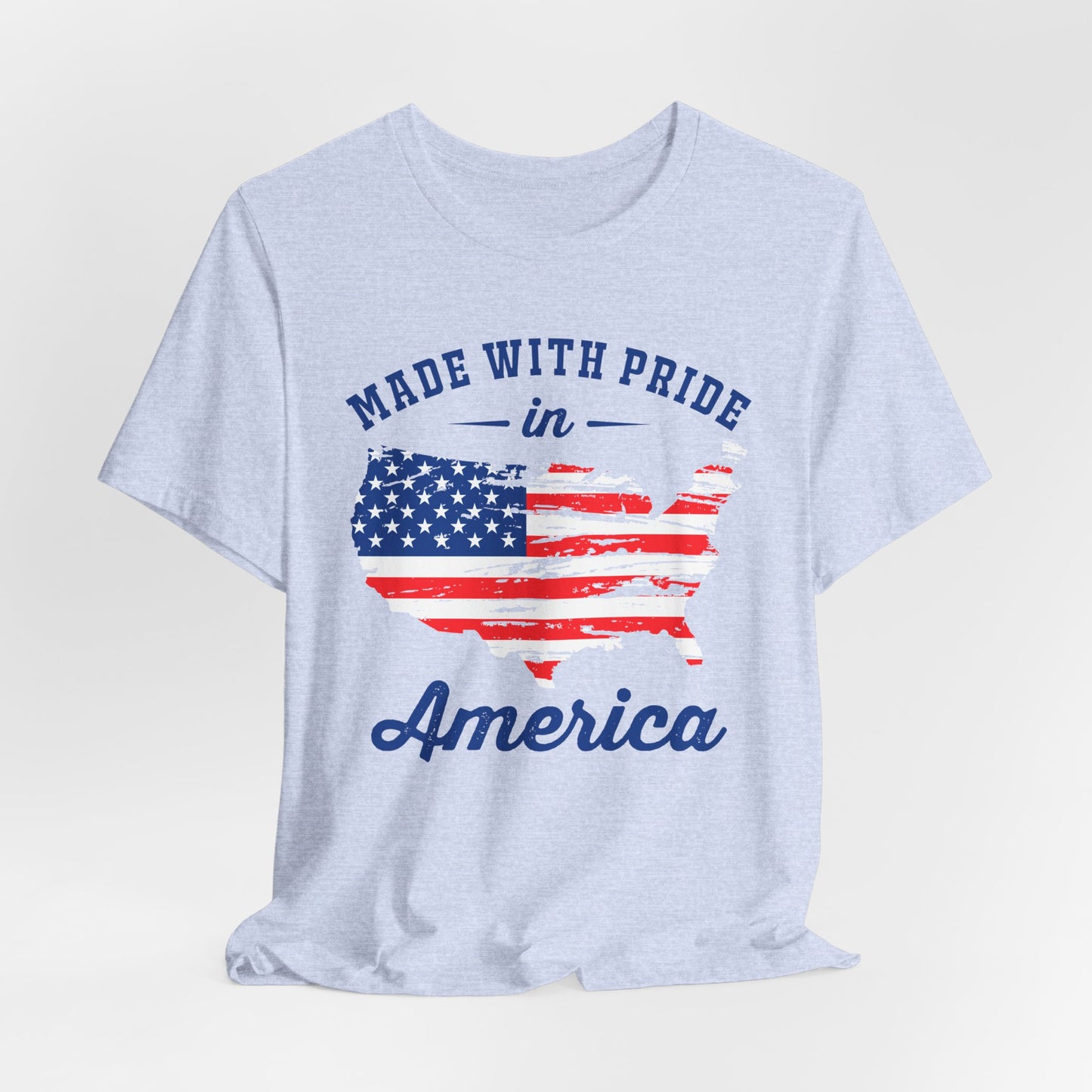 American Pride Unisex Tee, Patriotic Shirt, USA Pride Tee, Independence Day Apparel, Gift for Veterans, Summer Fashion - 13693