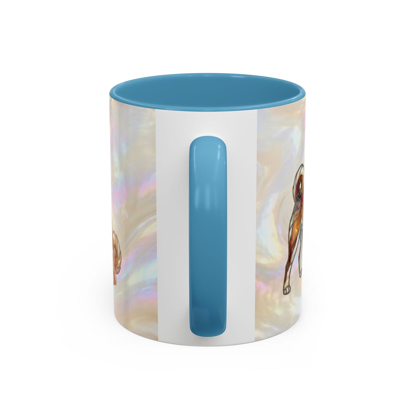 Shiba Inu Accent Coffee Mug – Stained Glass Design 11/15oz - 14646
