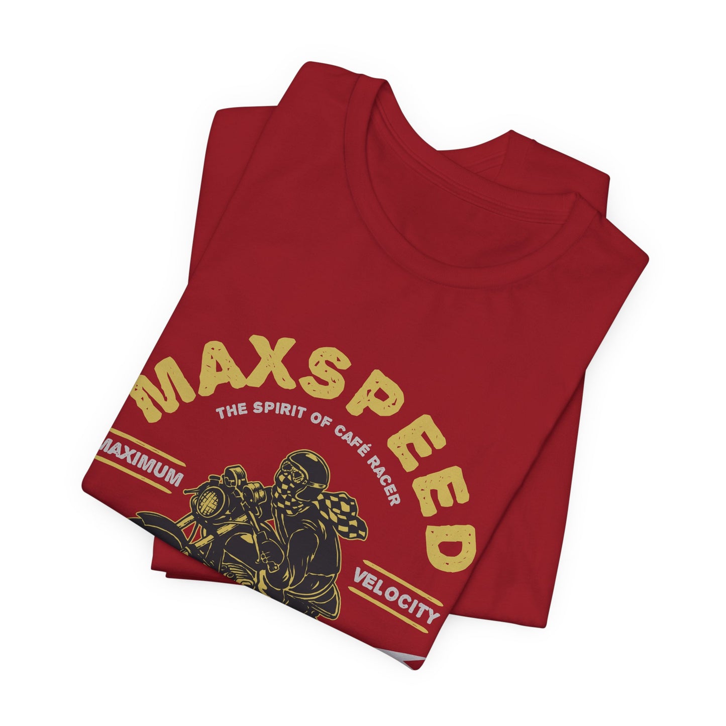 Maxspeed, The Spirit of Cafe Racer - Unisex Jersey Short Sleeve Tee - 13636