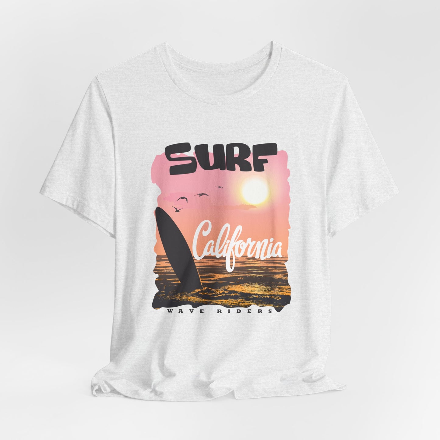 Surf California, Wave Riders - Unisex Jersey Short Sleeve Tee