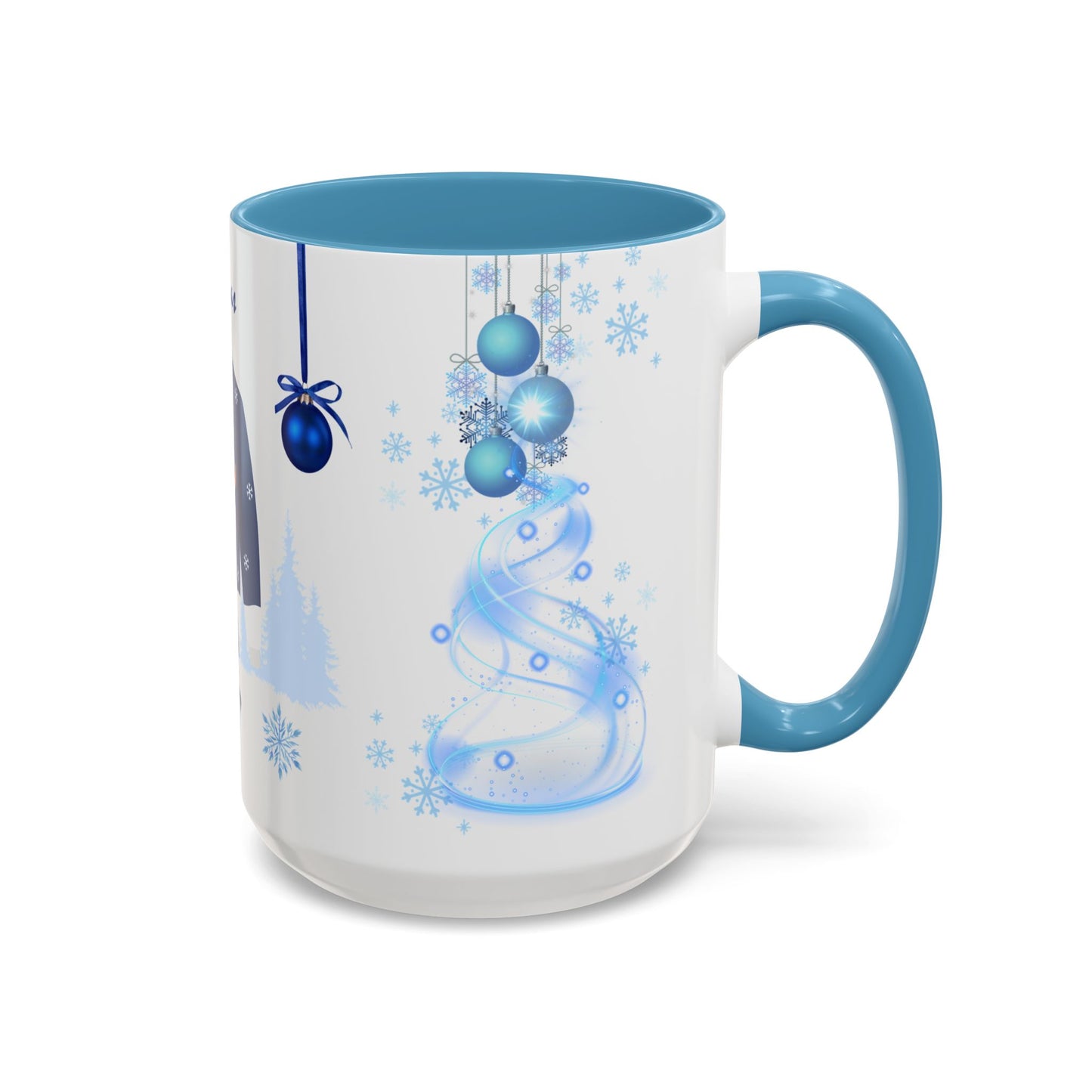 Blue Christmas - Accent Coffee Mug (11, 15oz)