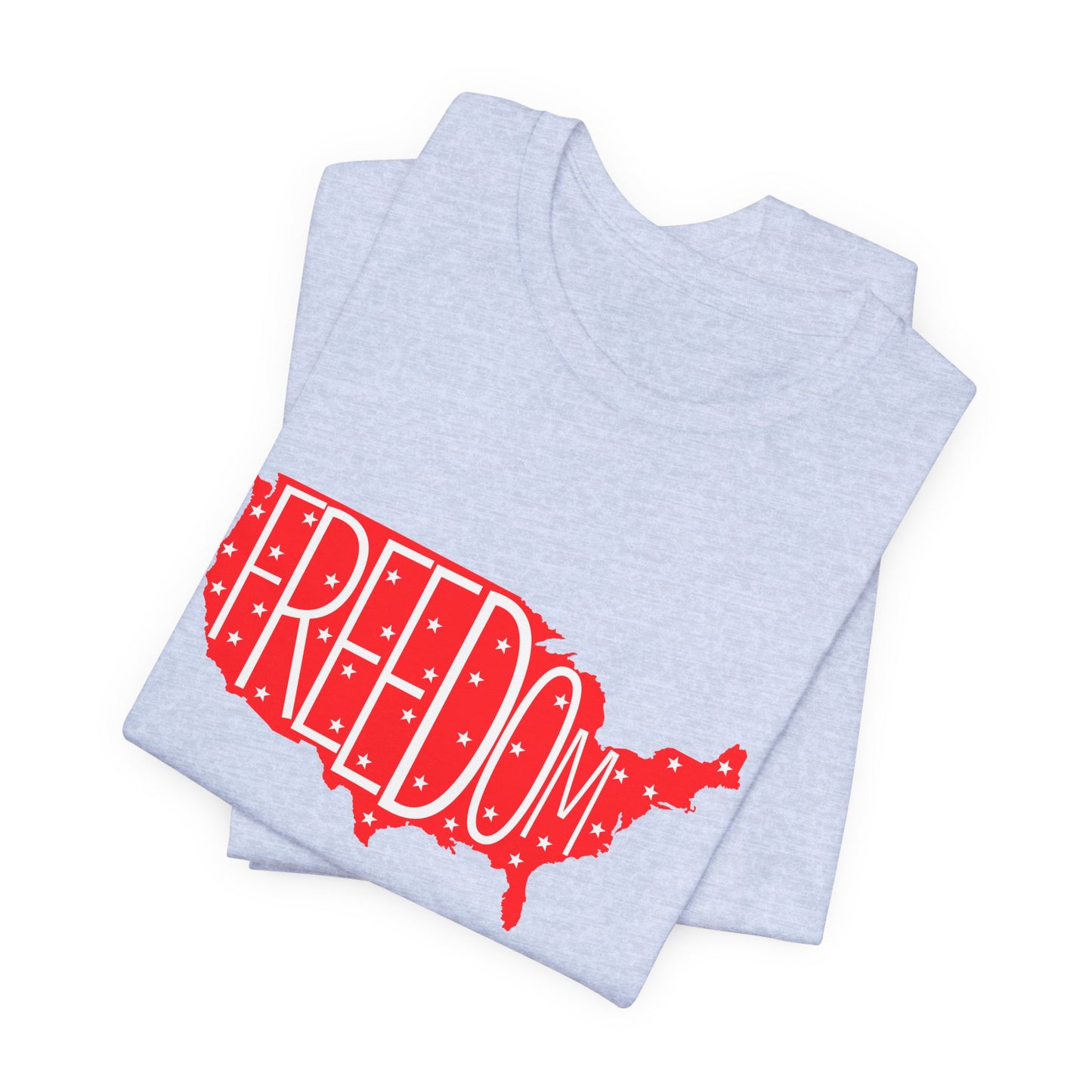 USA Freedom Tee - Comfortable Unisex Jersey Short Sleeve T-Shirt, Perfect for Independence Day, Casual Wear, Gifts, 4th of July - 13652