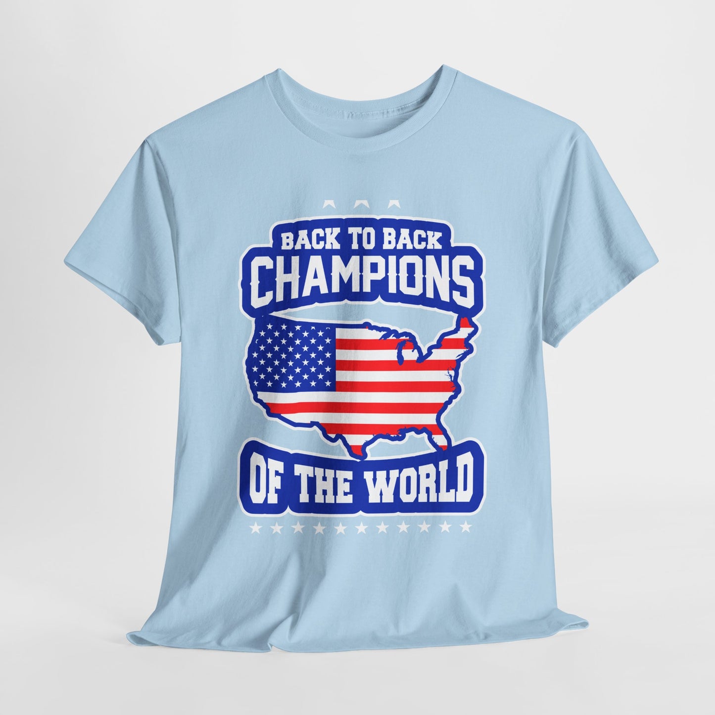 Back-to-Back Champions Unisex Tee | Perfect for Sports Fans, Casual Wear, Gifts, Fourth of July, BBQ Events - 13597