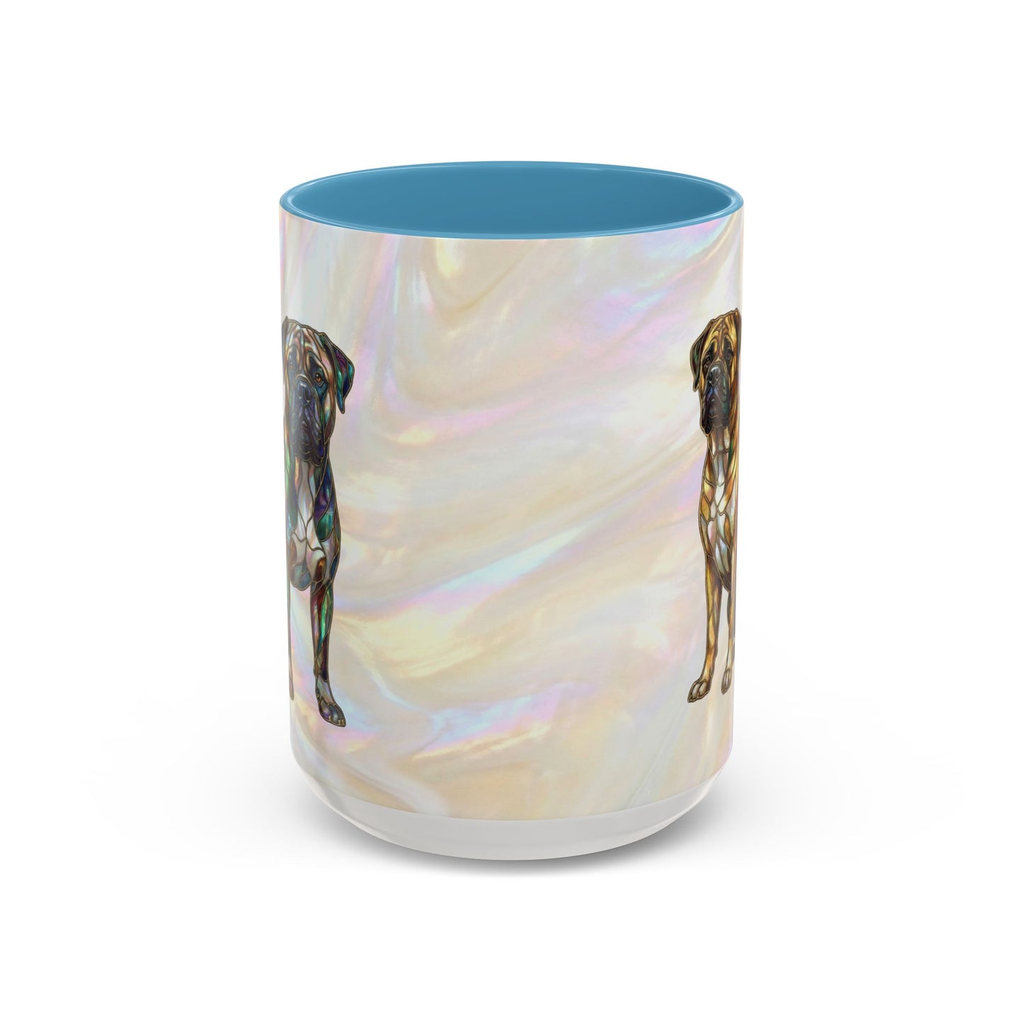 Bull Mastiff Accent Coffee Mug -Stained Glass Style (11/15oz) 14622