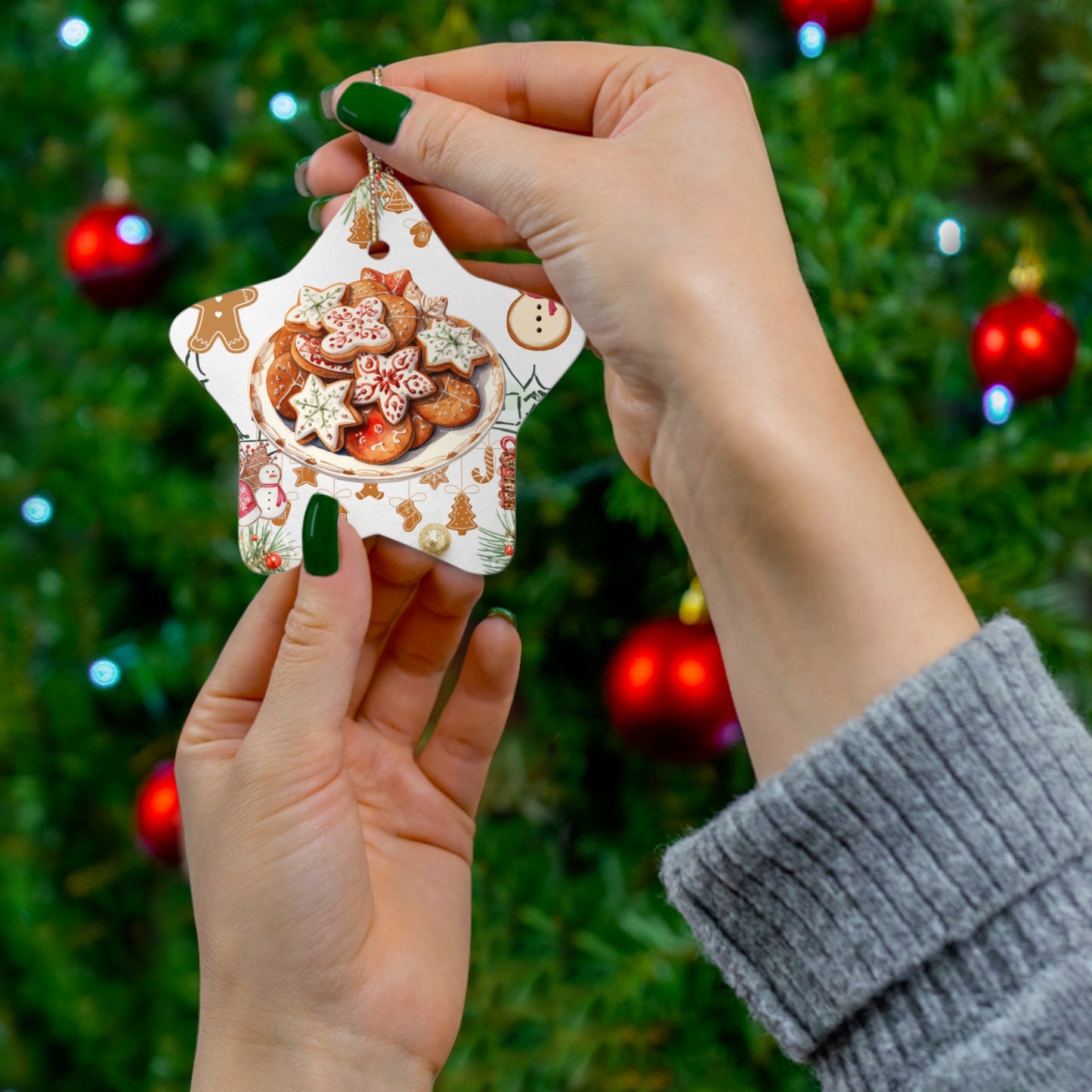 Christmas Cookies - Ceramic Ornament, 4 Shapes