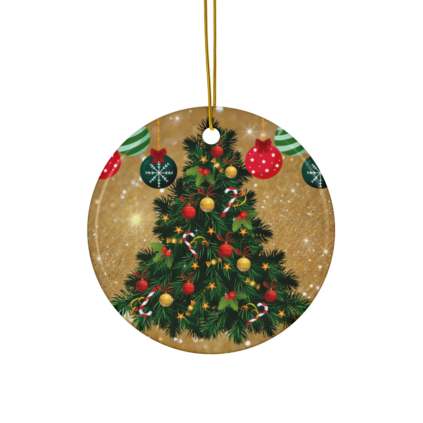 Timeless Tree  - Ceramic Ornament, 4 Shapes