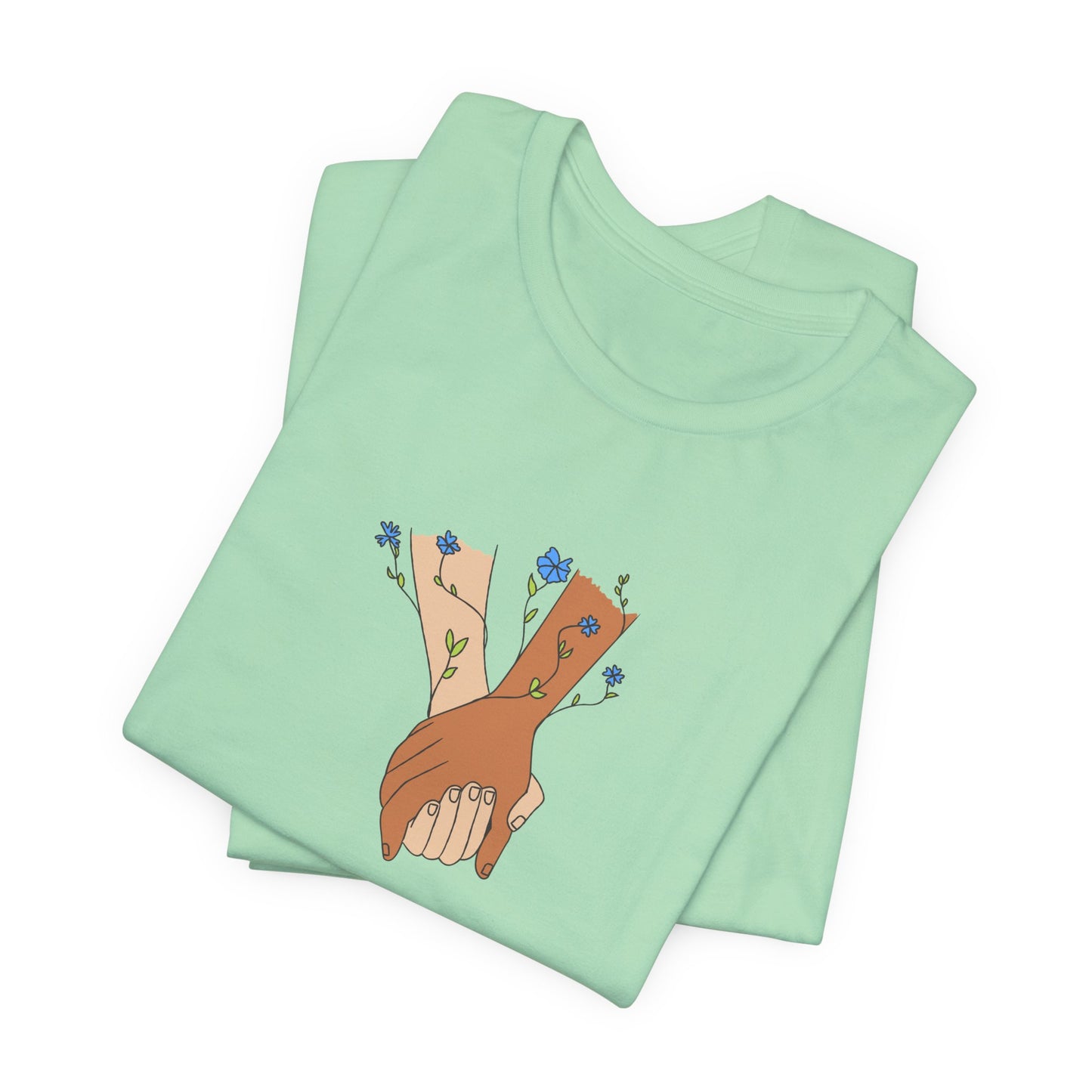 Holding Hands, I Love You - Unisex Jersey Short Sleeve Tee - 11406