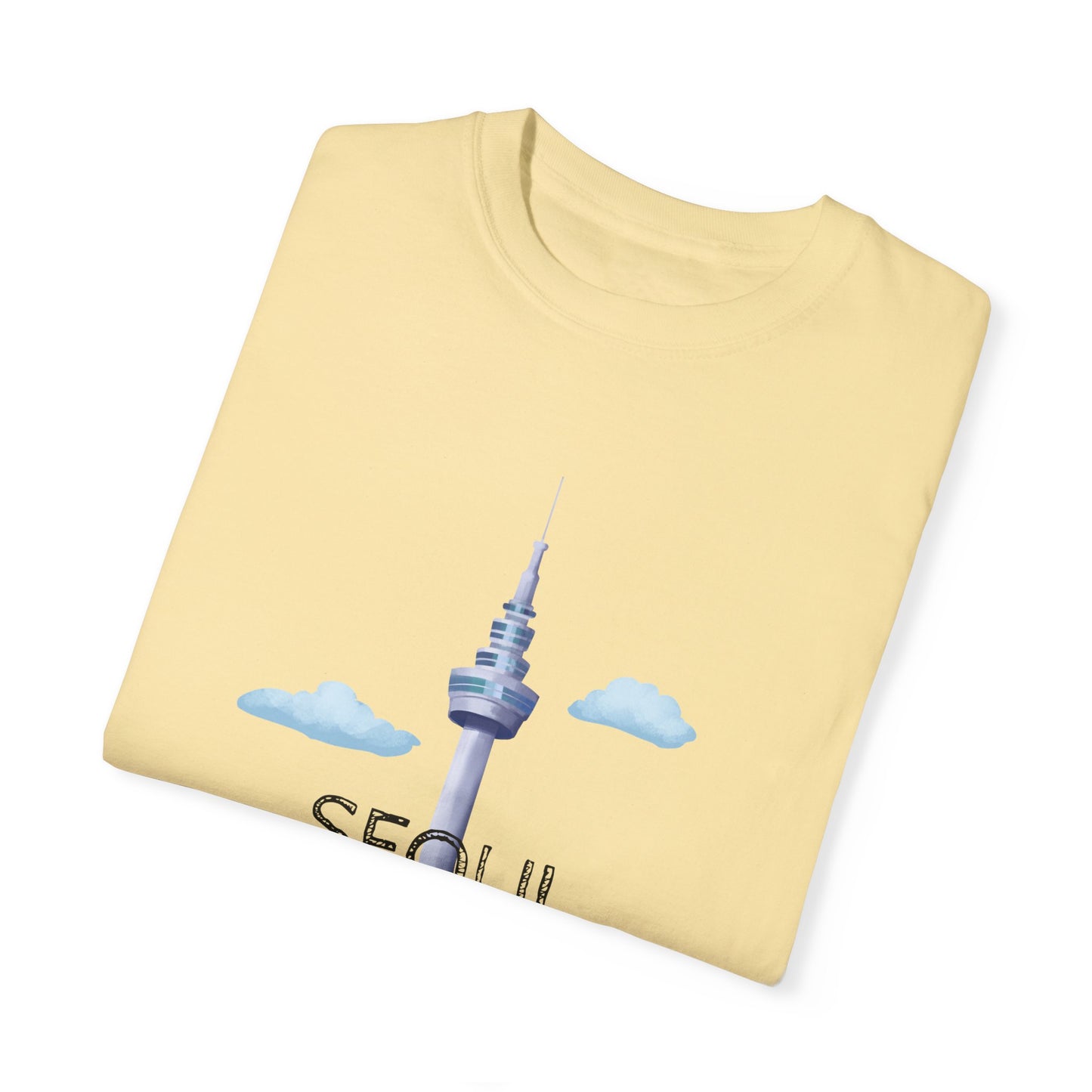 Seoul Skyline Unisex T-Shirt - Casual Travel Tee - 12046