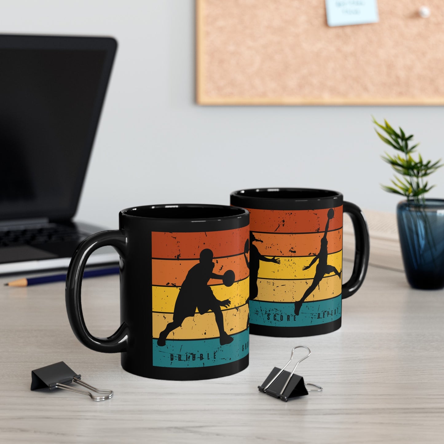 Basketball Black Mug