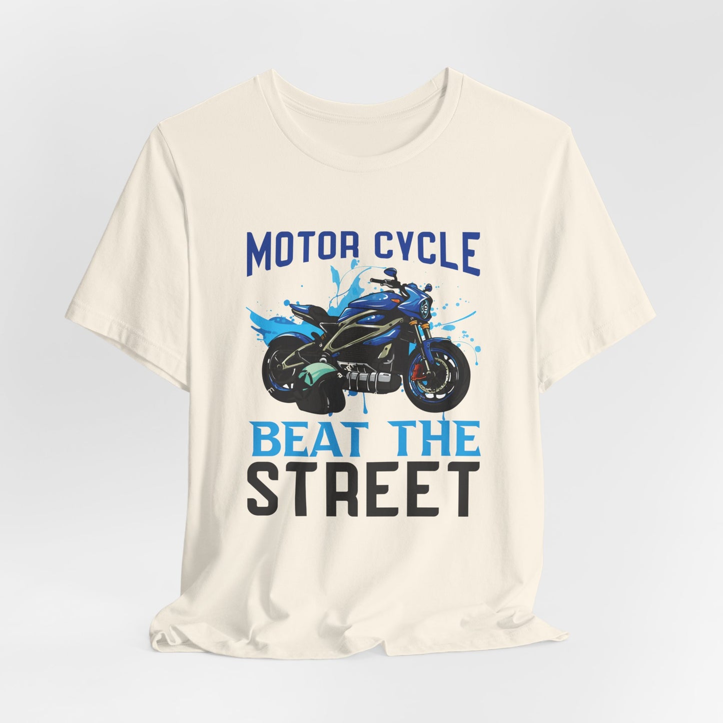 Motorcycle, Beat The Street - Unisex Jersey Short Sleeve Tee