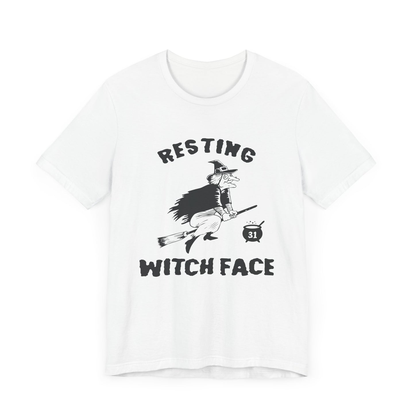 Halloween: Resting Witch Face - Unisex Jersey Short Sleeve Tee - 12665