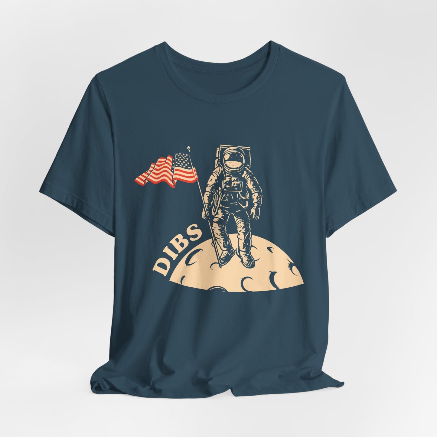US, July 4th,  Astronaut Adventure Tee - DIBS on the Moon, Space Lover Shirt,  Unisex Astronaut Tee - 13737