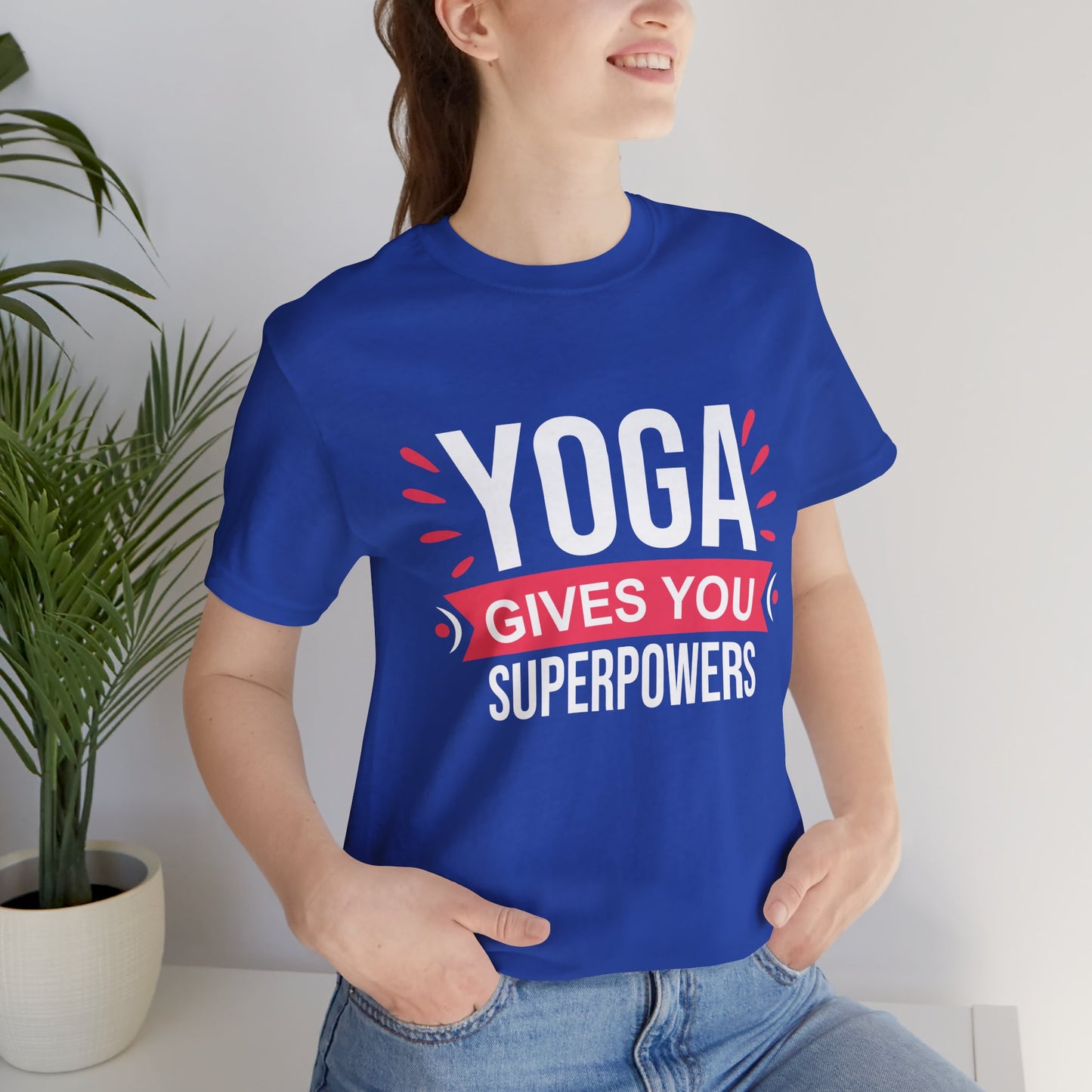 Yoga Gives You Superpowers - Unisex Jersey Short Sleeve Tee - 12509