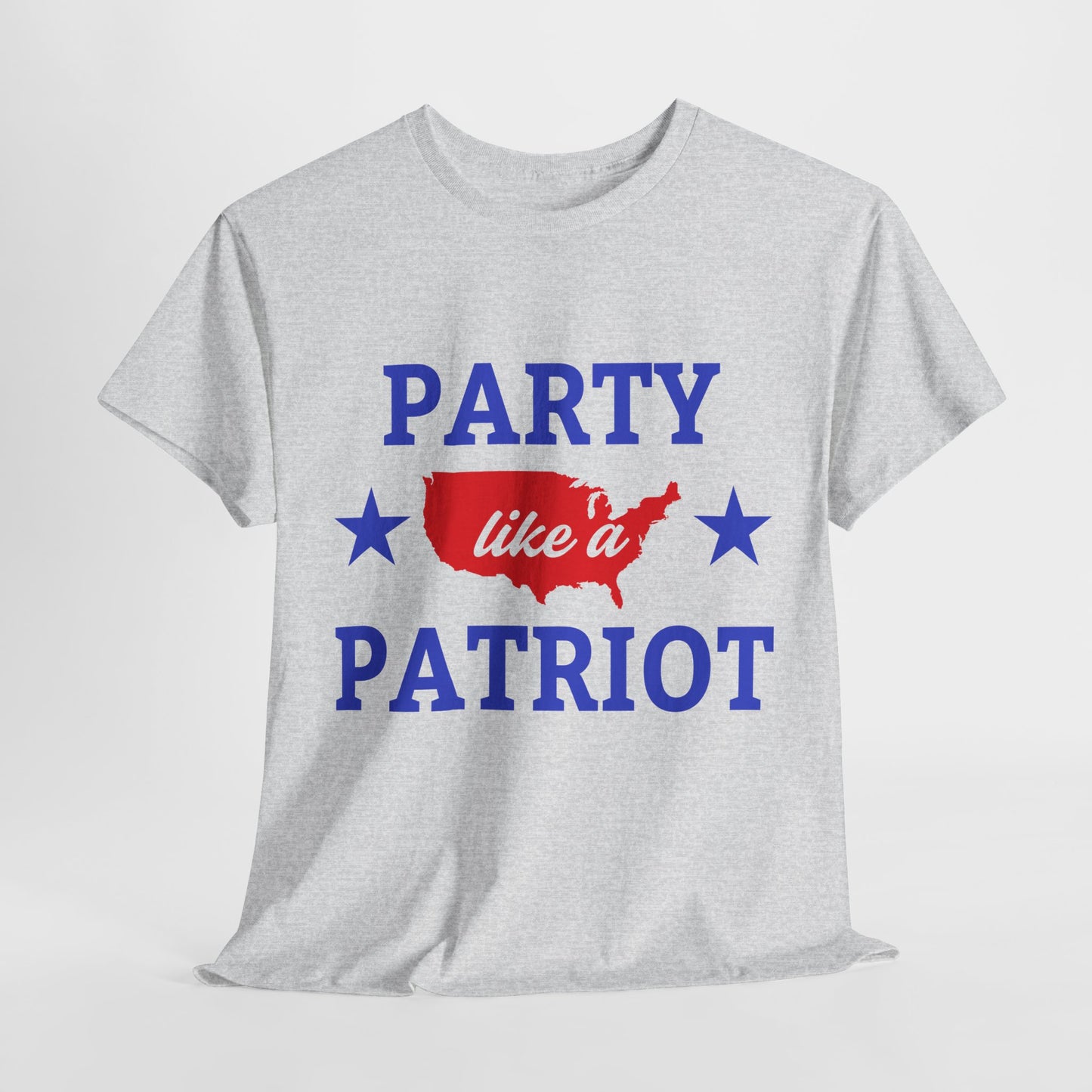 Patriotic Party Tee - Celebrate Independence, Fun Gatherings, BBQs, Gift for Patriots, Unisex Heavy Cotton T-shirt - 13732