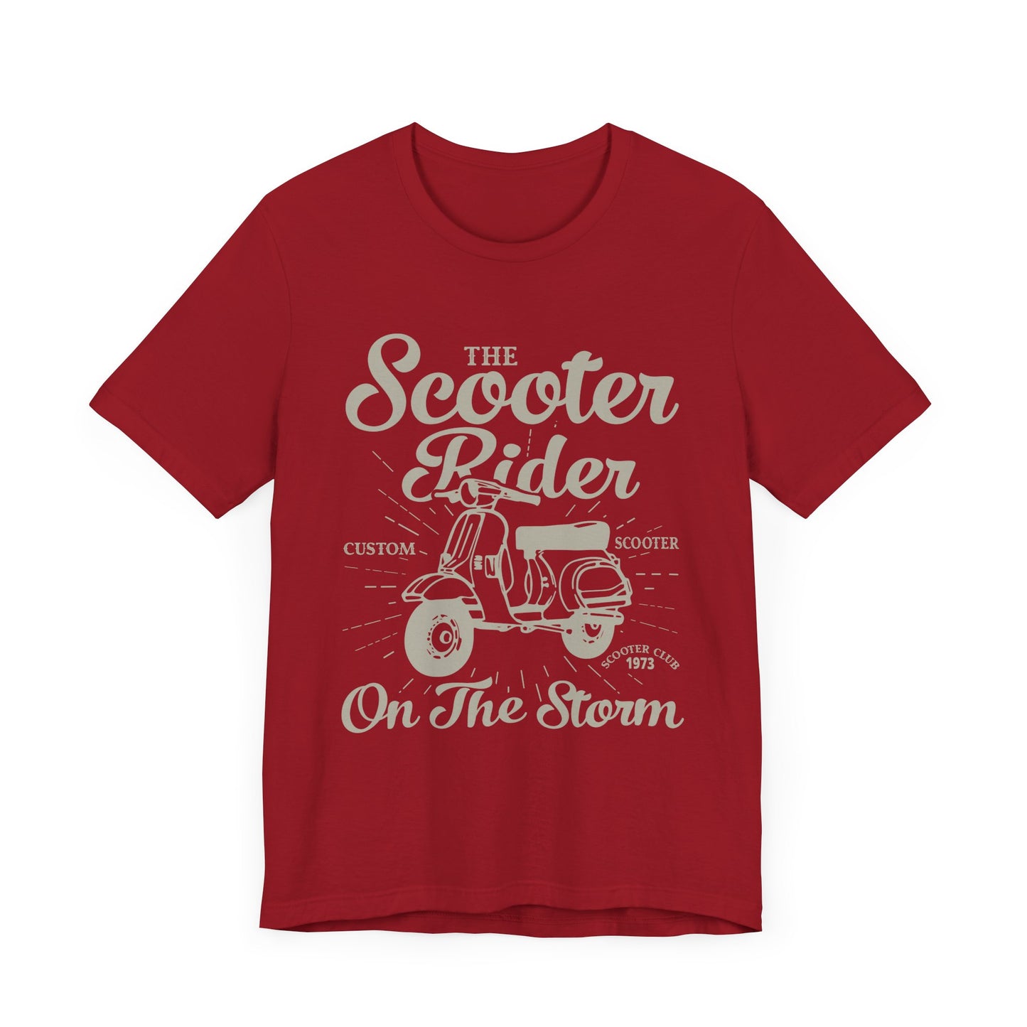 The Scooter Rider - Unisex Jersey Short Sleeve Tee - 13311