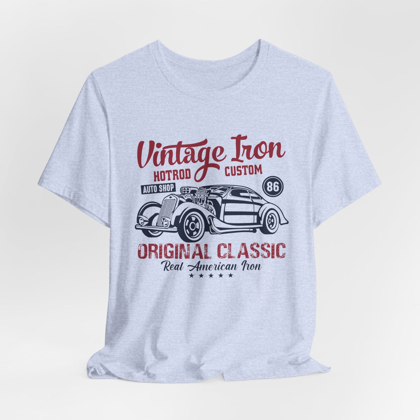 Vintage Iron, Hotrod Custom, Original Classic - Unisex Jersey Short Sleeve Tee - 12609