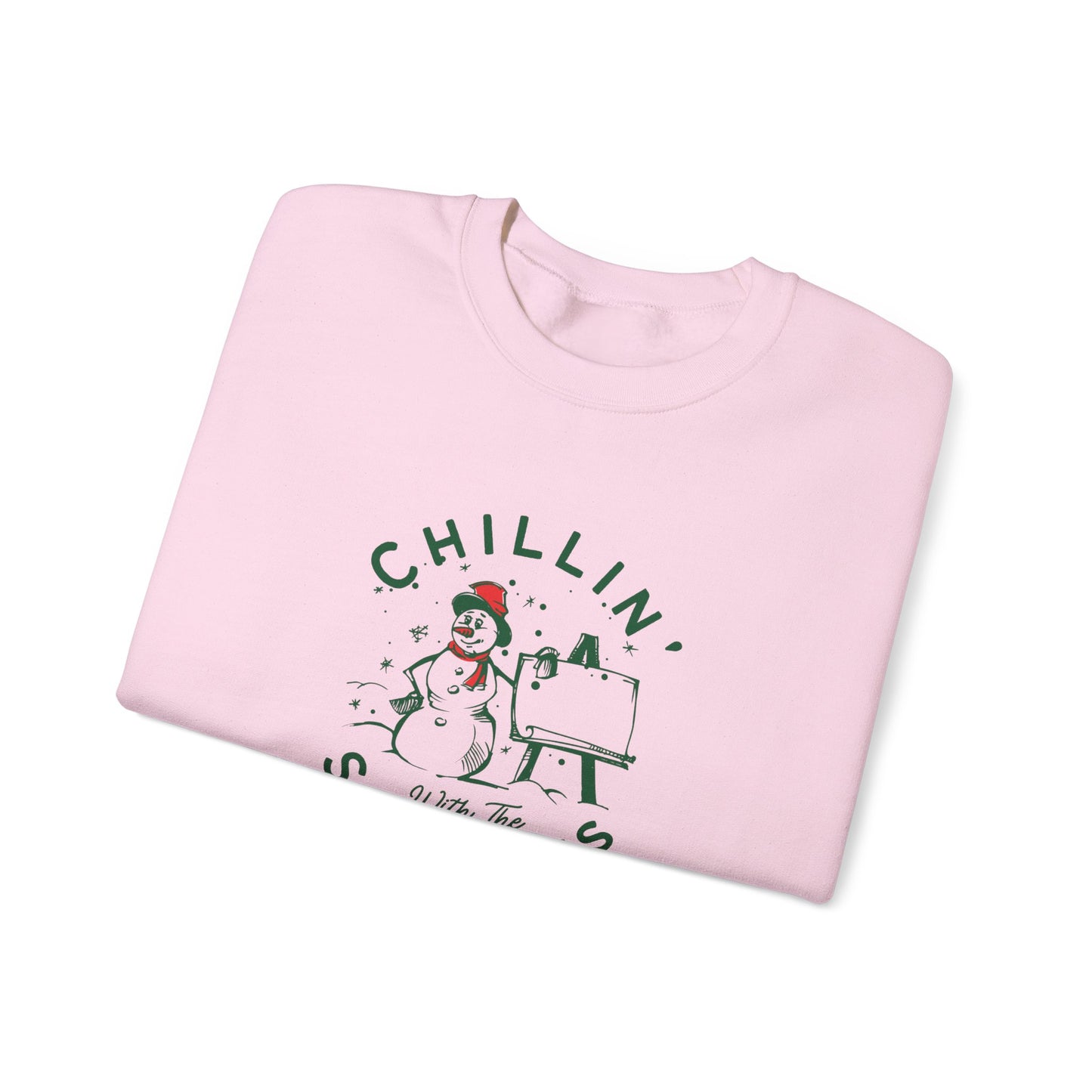 Chillin' With Snowmies - Unisex Heavy Blend™ Crewneck Sweatshirt - 10525