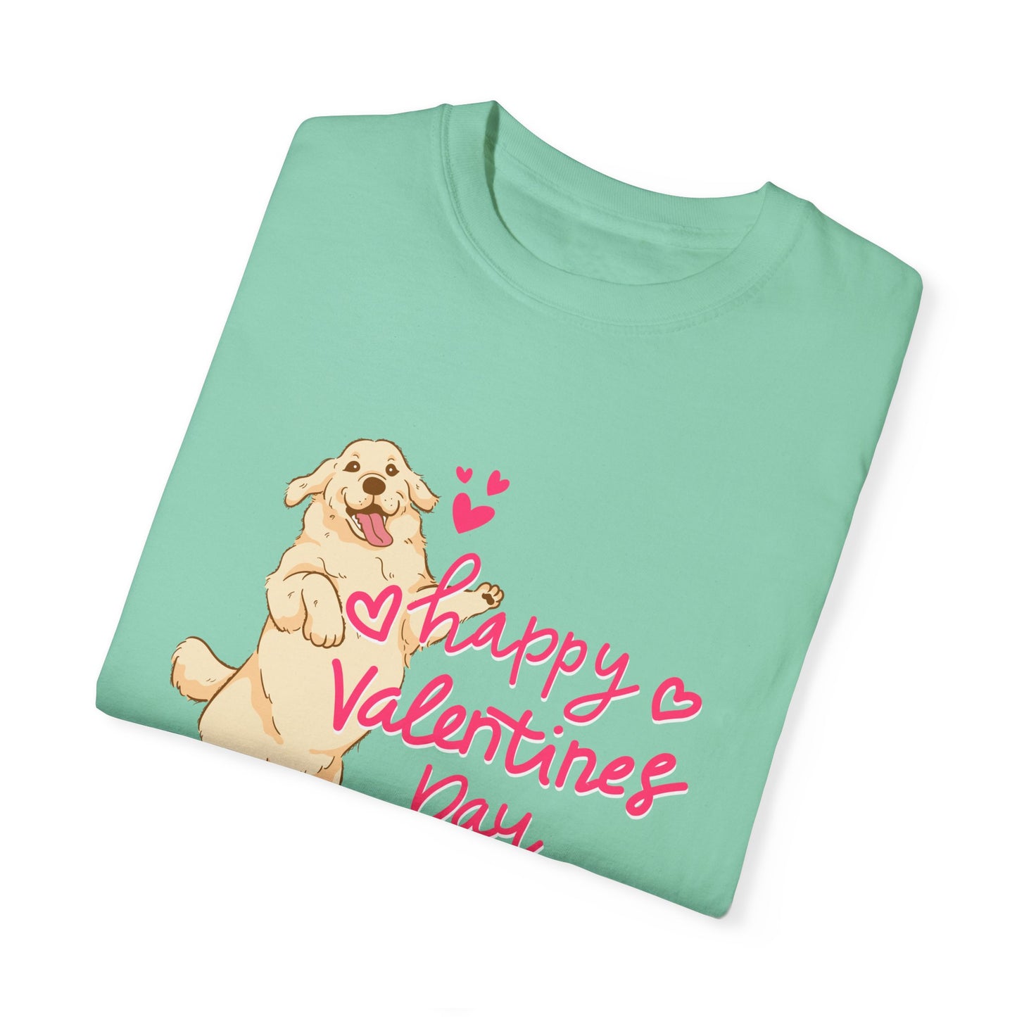 Dog, Happy Valentine's Day, XoXo - Unisex Garment-Dyed T-shirt - 11573