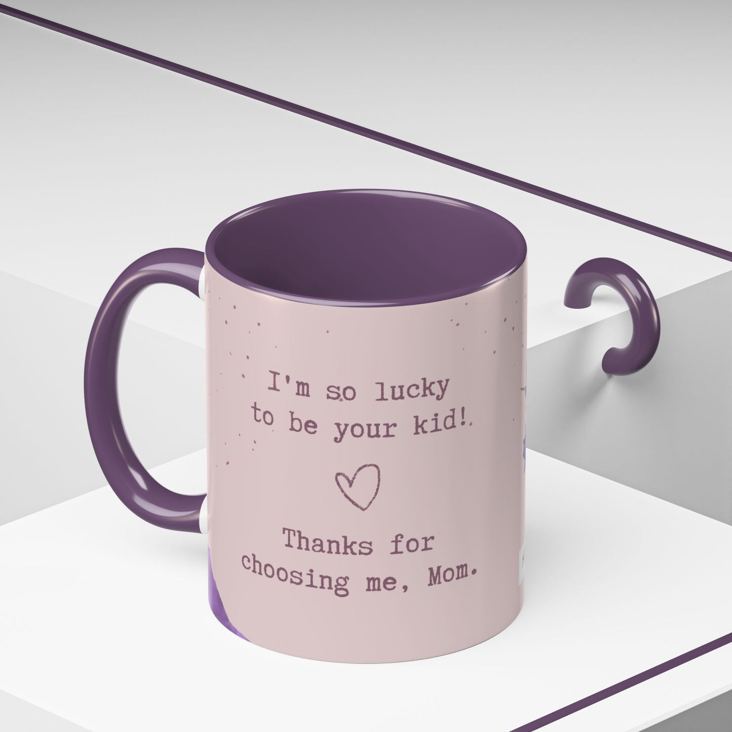 Flower Power Happy Mother's Day Coffee Mug, Photo Customizable - 11oz & 15oz - 12279