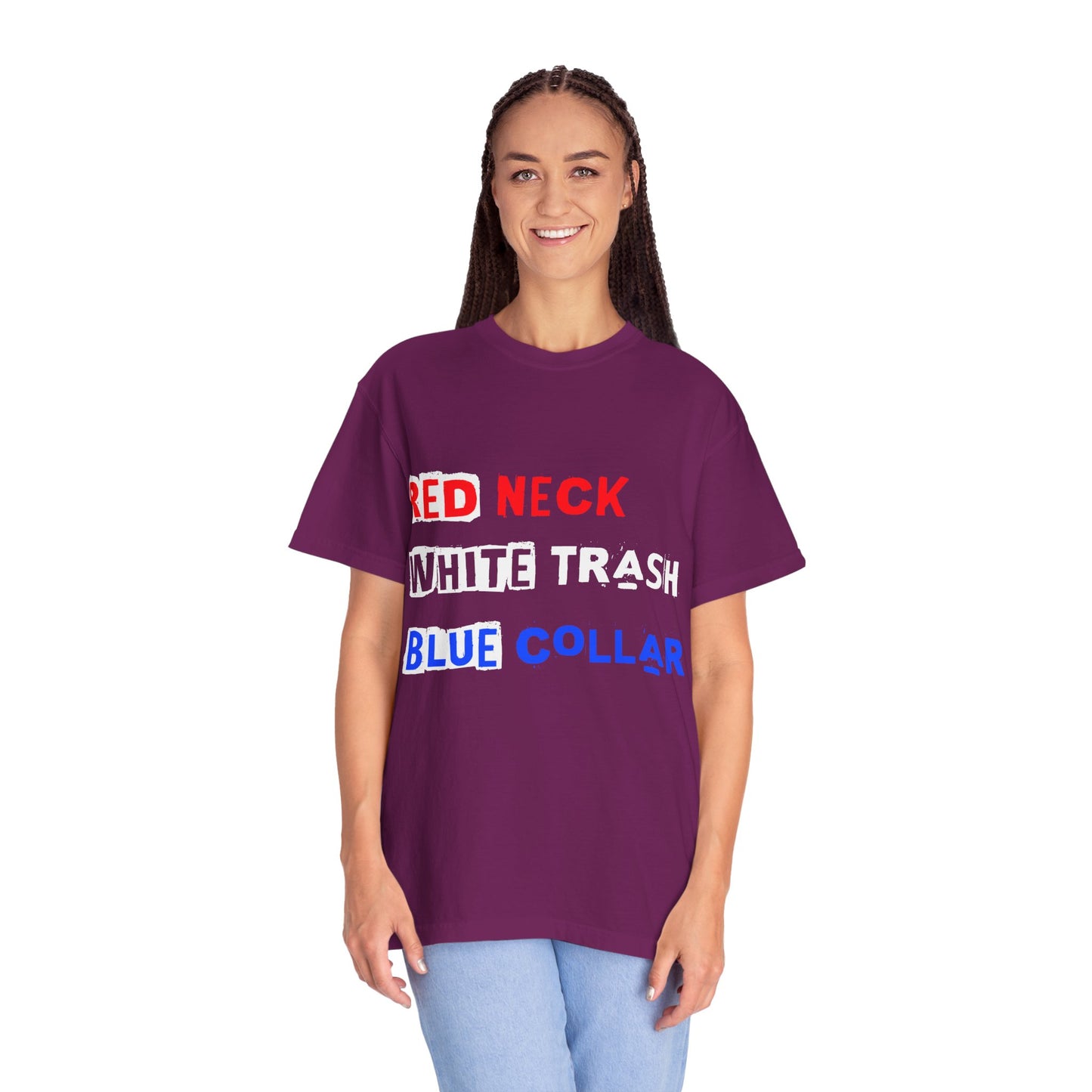 Redneck White Trash Blue Collar T-Shirt, Funny Graphic Tee, Casual Wear, Gift for Friends, Humor Apparel - 13517