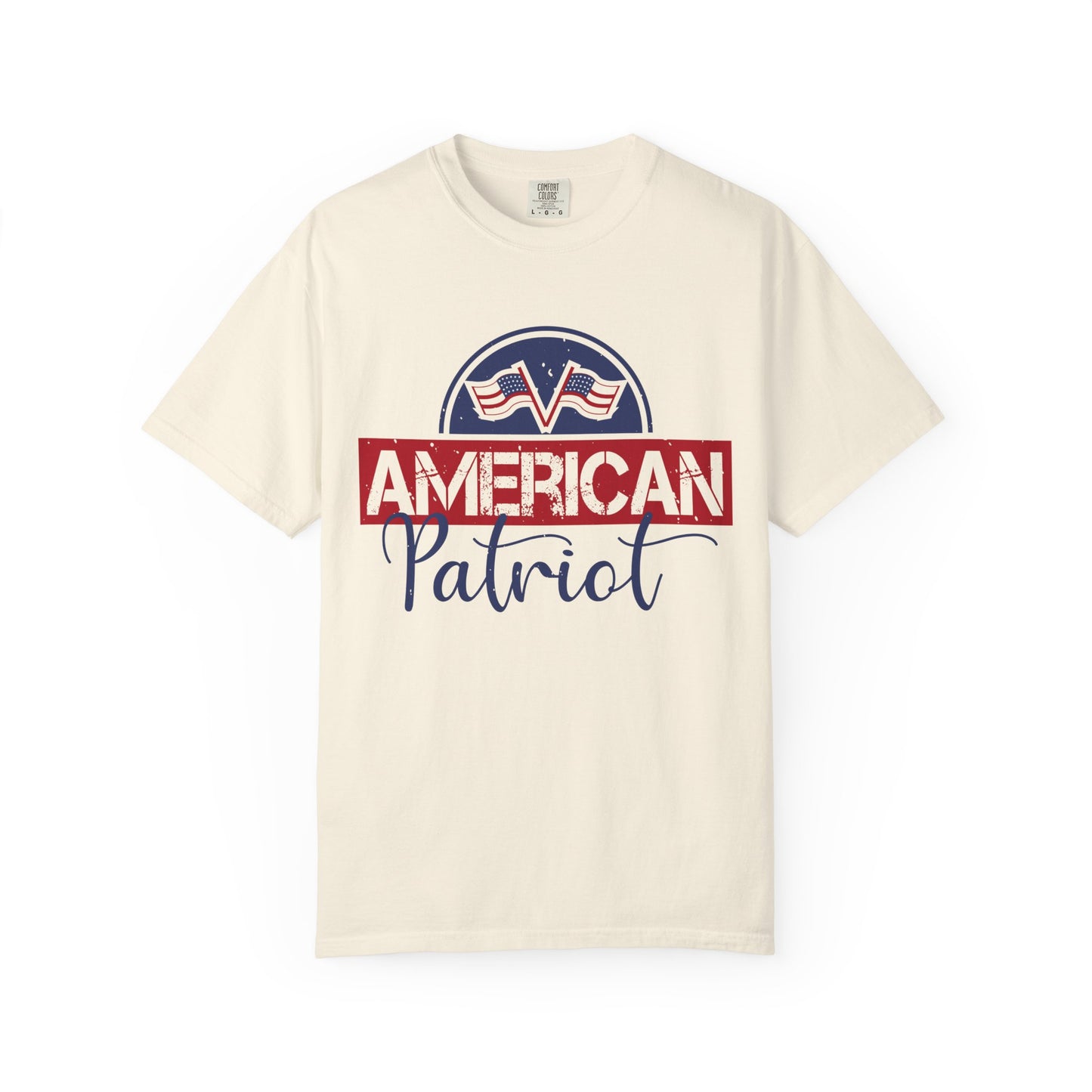 American Patriot Garment-Dyed T-Shirt, USA Pride Tee, 4th of July Shirt, Americana Apparel, Unisex Casual Wear - 13813