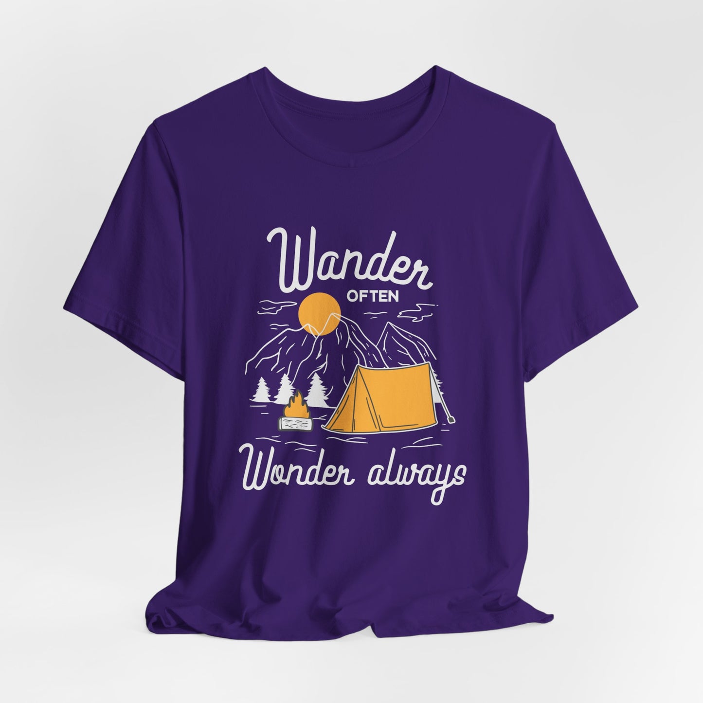 Wander Often Wonder Always - Unisex Jersey Short Sleeve Tee