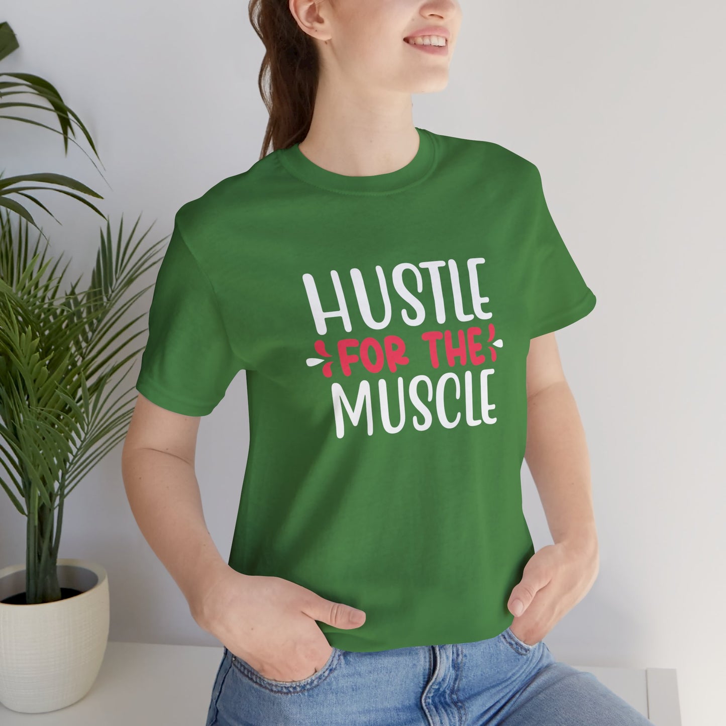 Yoga: Hustle For The Muscle - Unisex Jersey Short Sleeve Tee