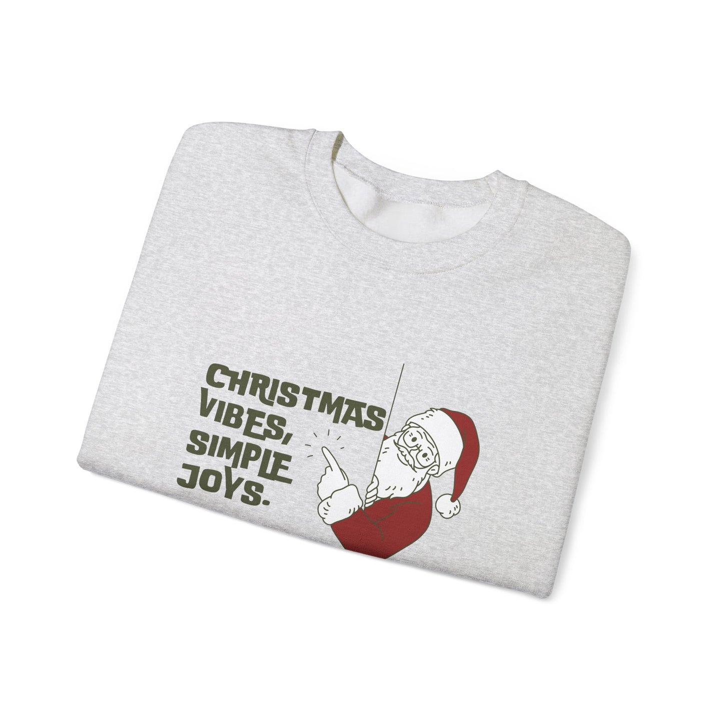 Christmas Vibes, Simple Joys - Unisex Heavy Blend™ Crewneck Sweatshirt