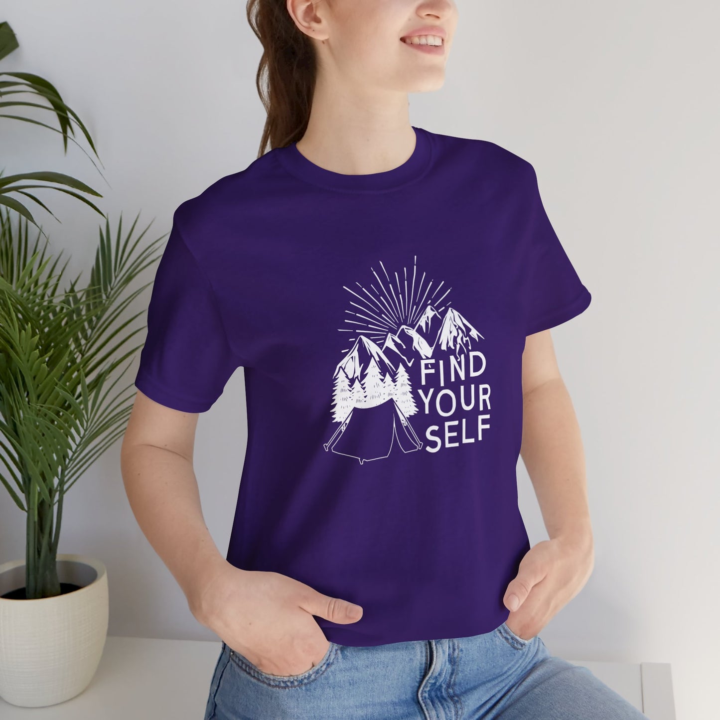 Camping: Find Yourself - Unisex Jersey Short Sleeve Tee