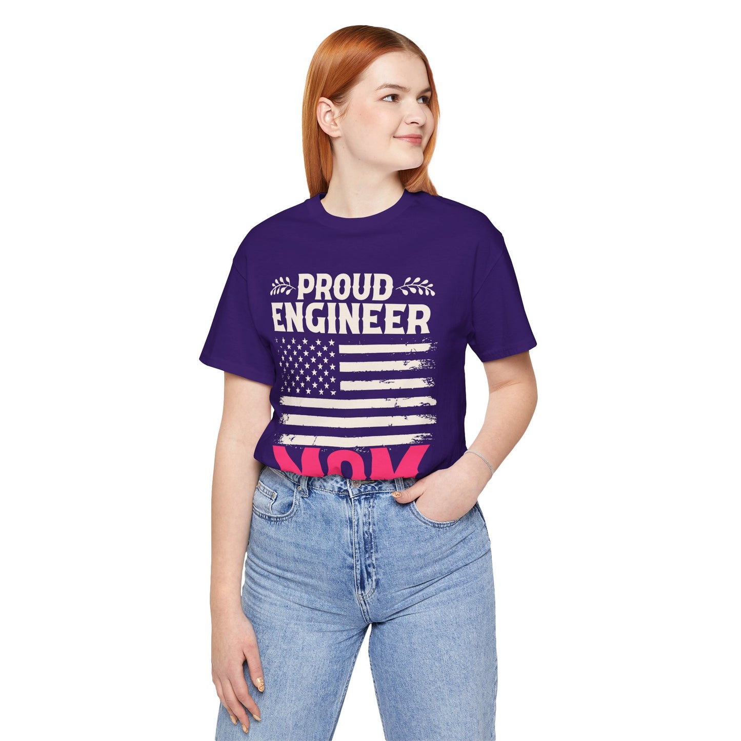 Engineer: Proud Engineer Mom - Unisex Jersey Short Sleeve Tee - 13660