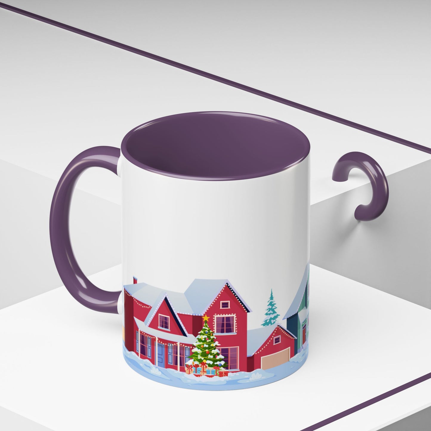 Winter Houses - Accent Coffee Mug (11, 15oz) - 10441