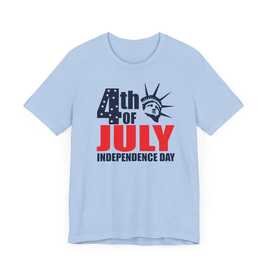 July 4, Independence Day - Unisex Jersey Short Sleeve Tee