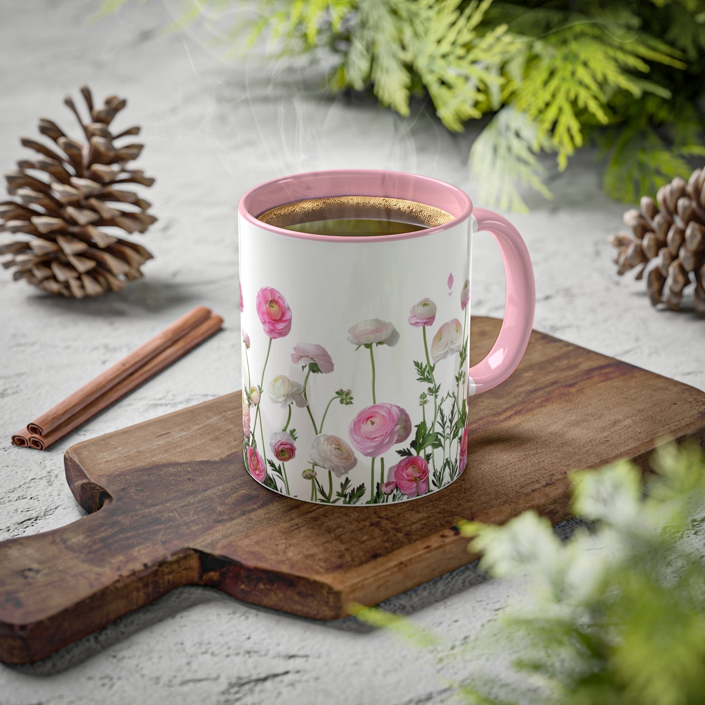 Pink petals of joy - Colorful Mugs, 11oz