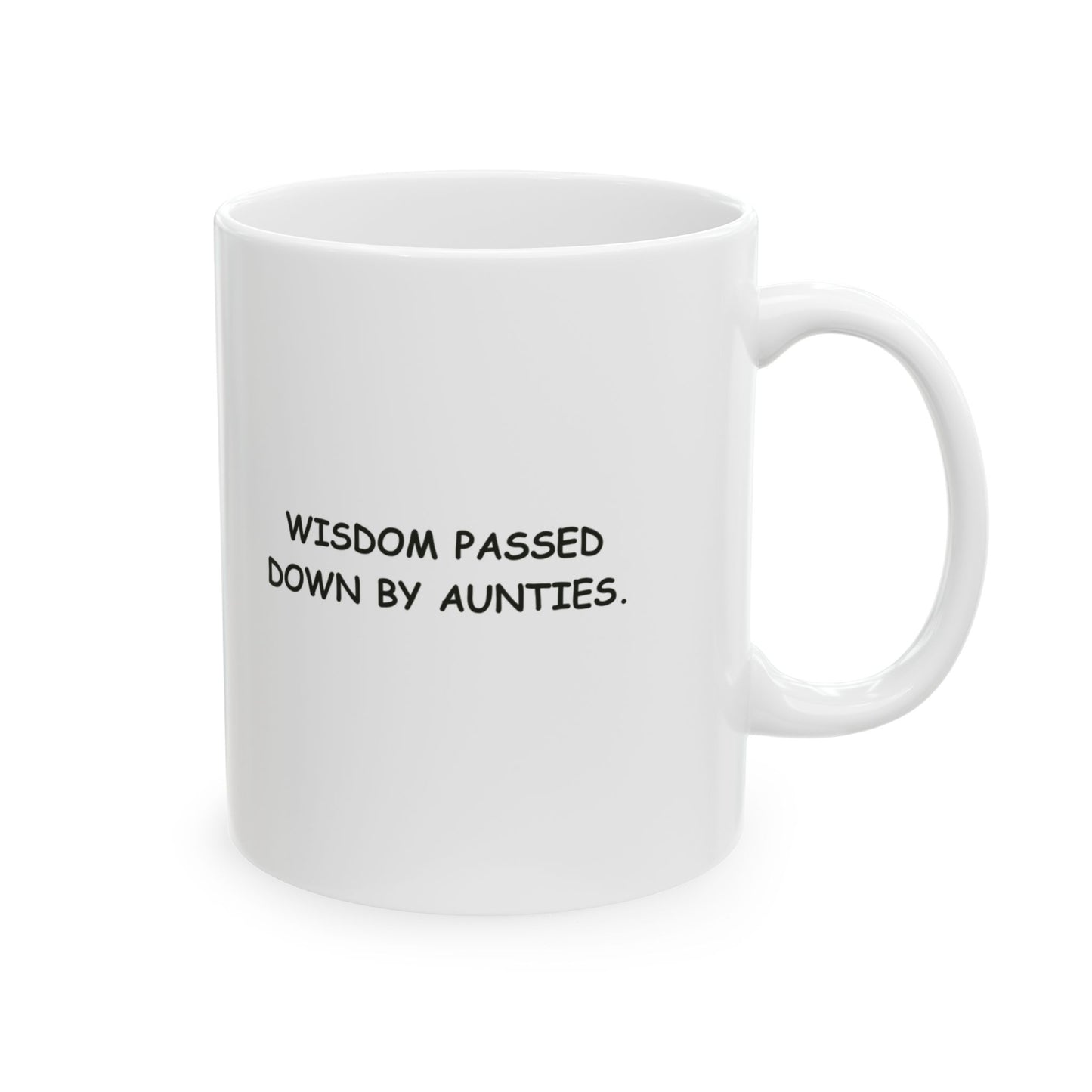 “Caffeine and kai solve most problems.”  (Wisdom passed down by aunties.) Ceramic Mug - 13930