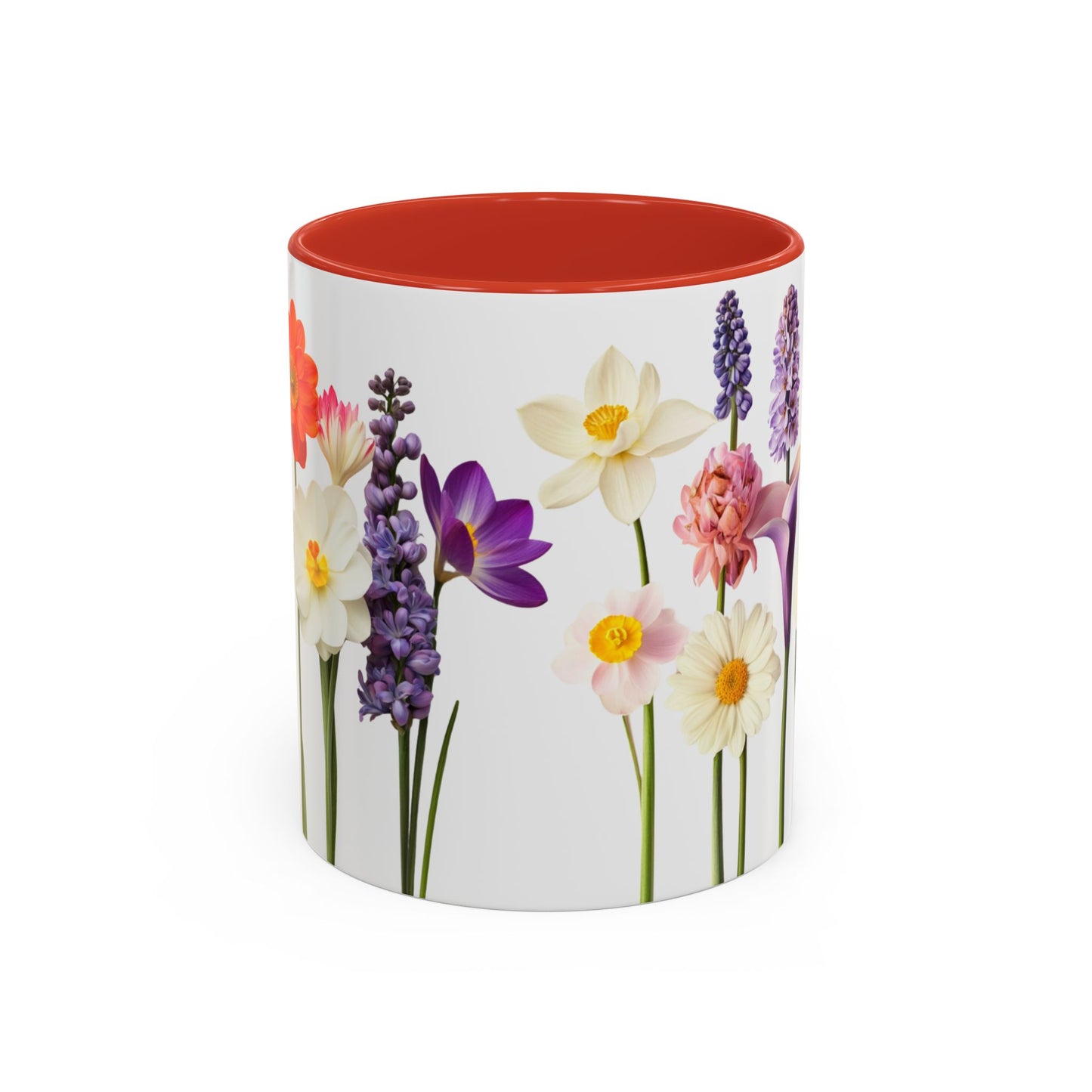 Bright Flowers - Accent Coffee Mug (11, 15oz) - 10400