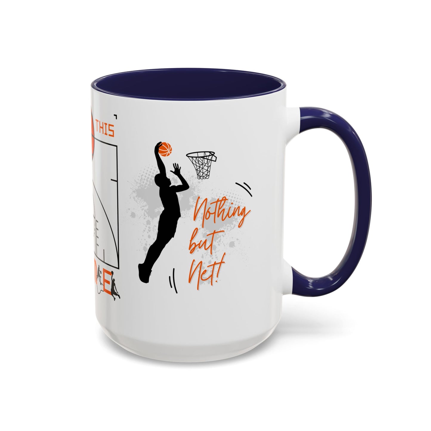 Love This Game, Basketball - Accent Coffee Mug (11, 15oz) - 10718