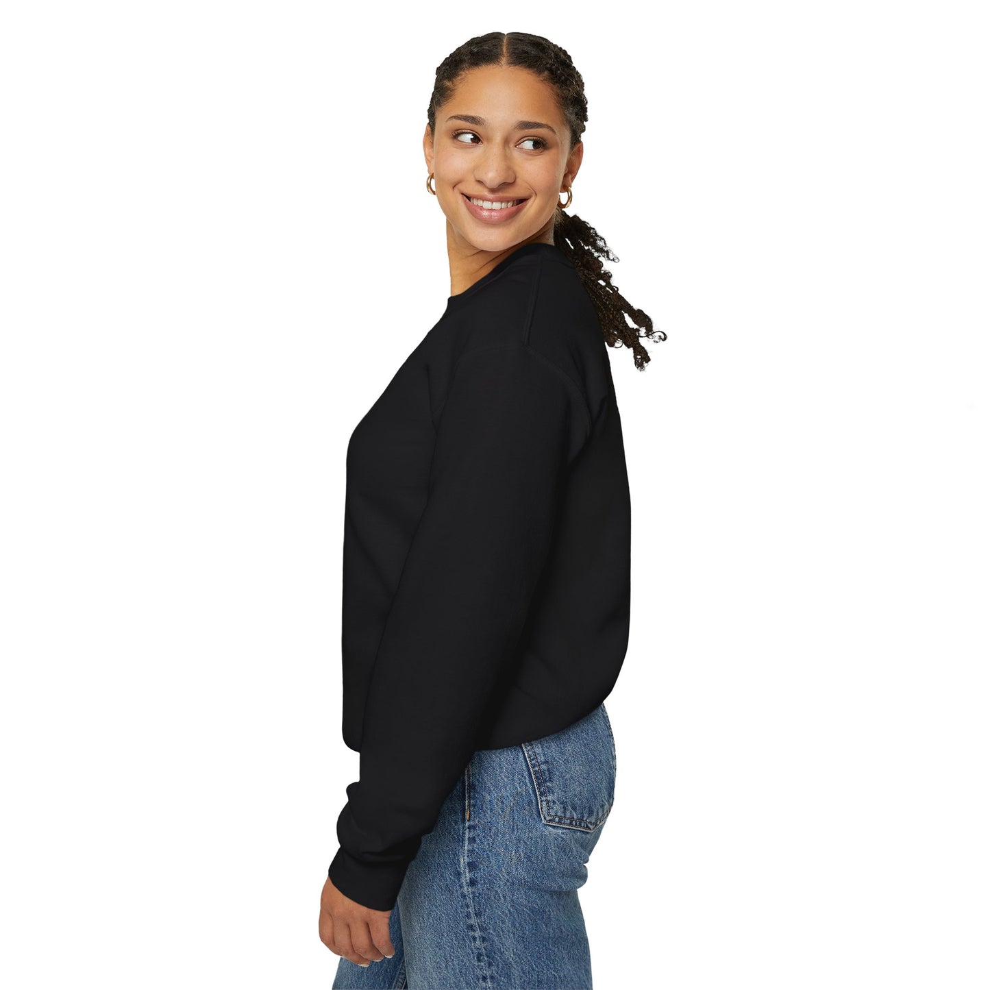 January Carnation Crewneck Sweatshirt — Customizable - 14673