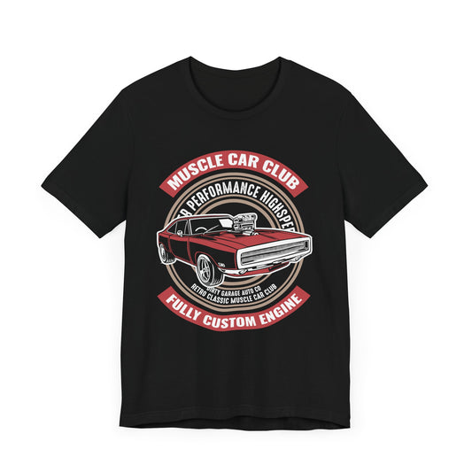 Muscle Car Club, Fully Custom Engine - Unisex Jersey Short Sleeve Tee - 12956