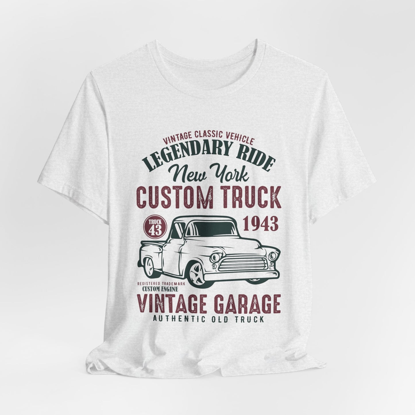 Vintage Classic Vehicle, Legendary Ride, New York Custom Truck - Unisex Jersey Short Sleeve Tee - 13033