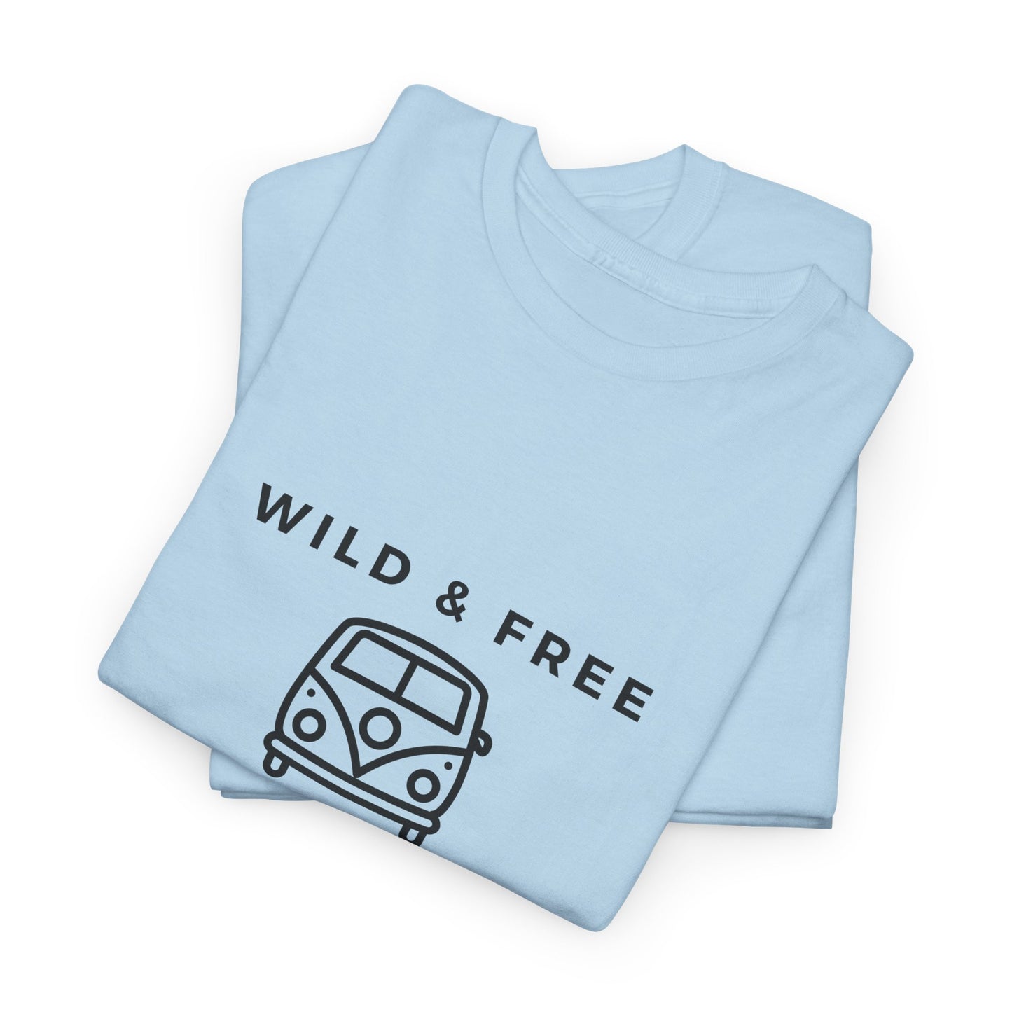 Wild & Free, Camp Van - Unisex Heavy Cotton Tee - 10567