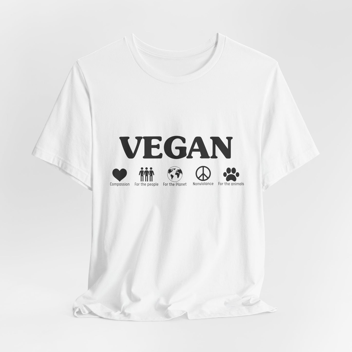 Vegan - Unisex Jersey Short Sleeve Tee