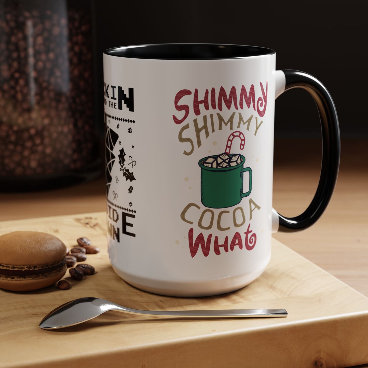 Rocking Around The Tree Upside Down - Accent Coffee Mug (11, 15oz)