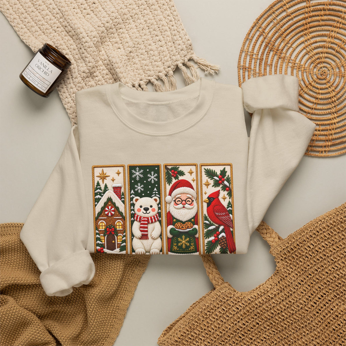 Making Spirits Bright Sweatshirt, Cute Vintage Christmas Crewneck - 14548