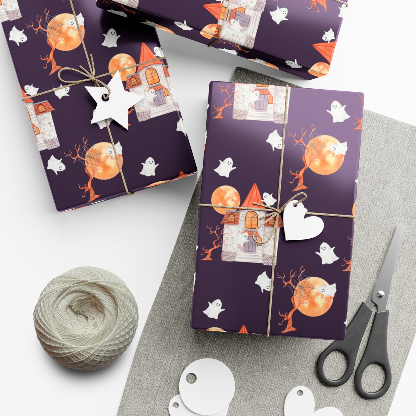 Halloween House - Gift Wrap Papers