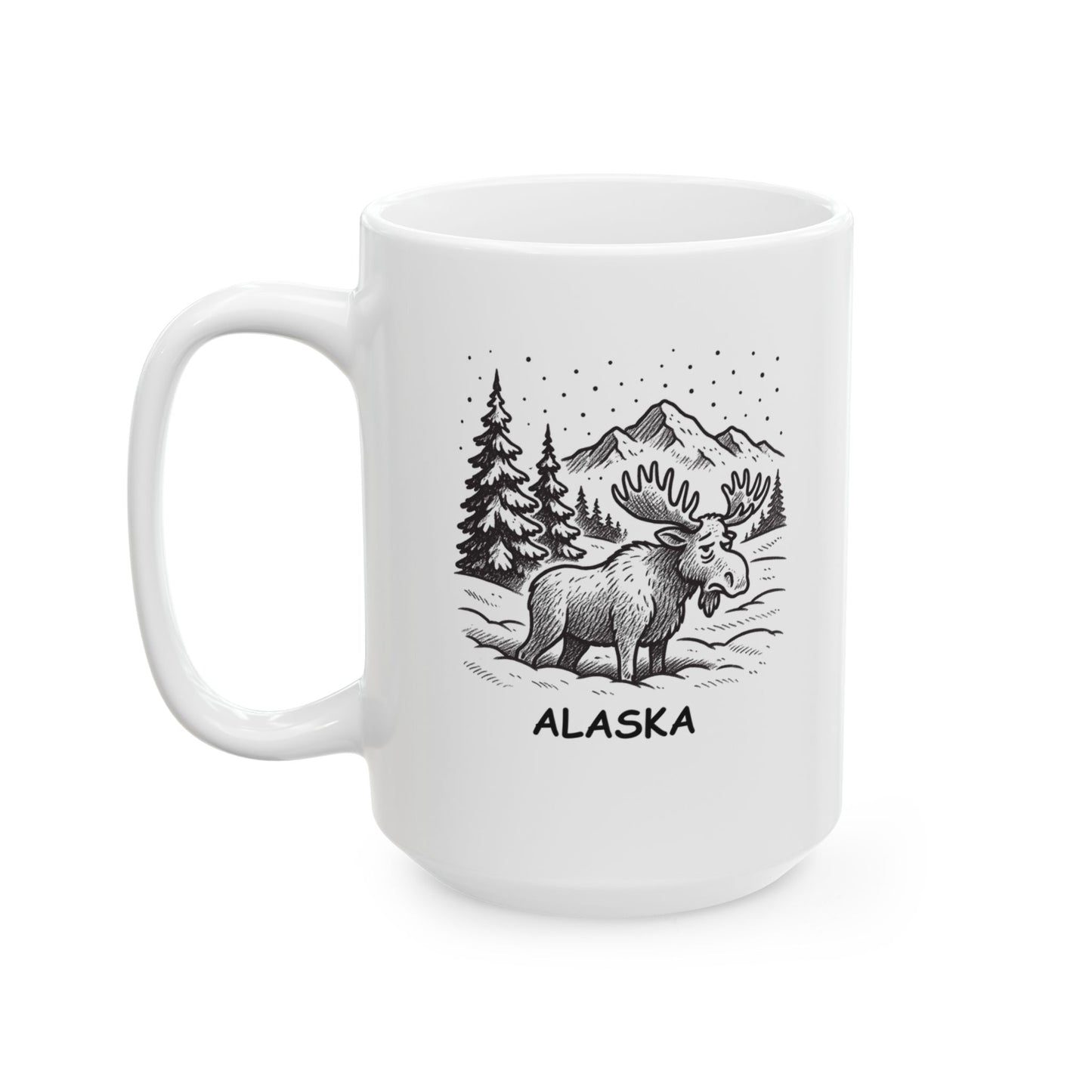 "In Alaska, winter is the other 7 months of the year." Ceramic Mug, 11/15oz - 12978