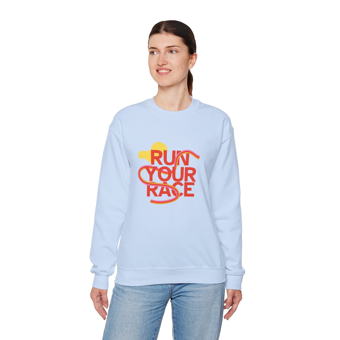 Run Your Race - Unisex Heavy Blend™ Crewneck Sweatshirt