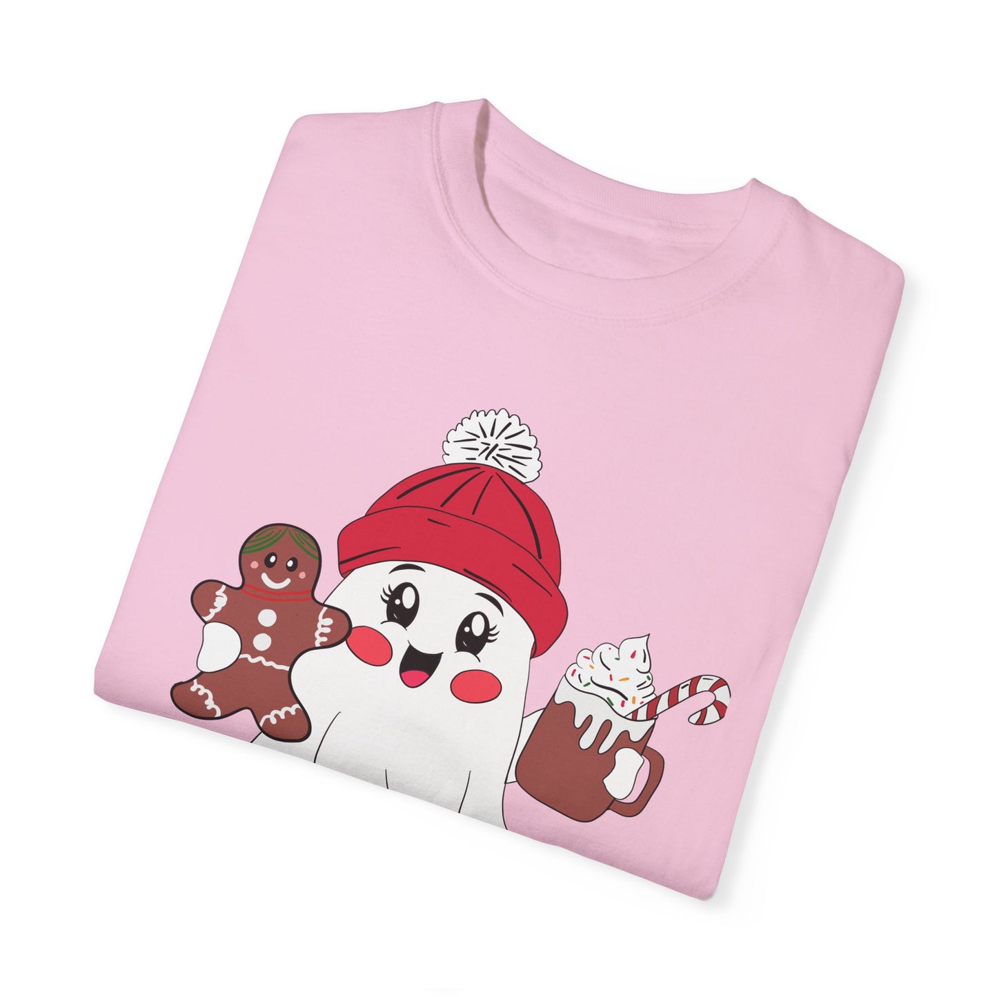 Christmas Ghost - Unisex Garment-Dyed T-shirt - 10408