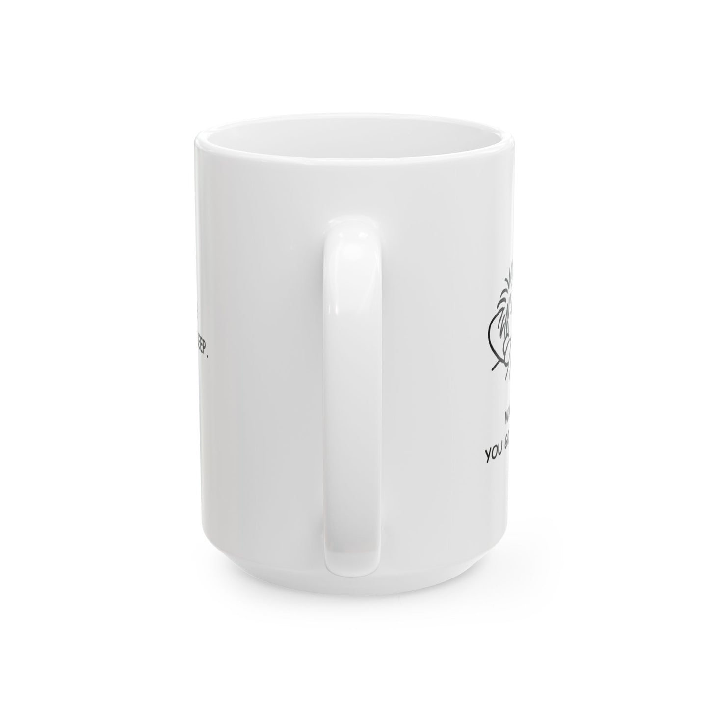 “Wake me up before you go-go... to the dairy.”  (Because snacks > sleep.) Ceramic Coffee Mug - 13924