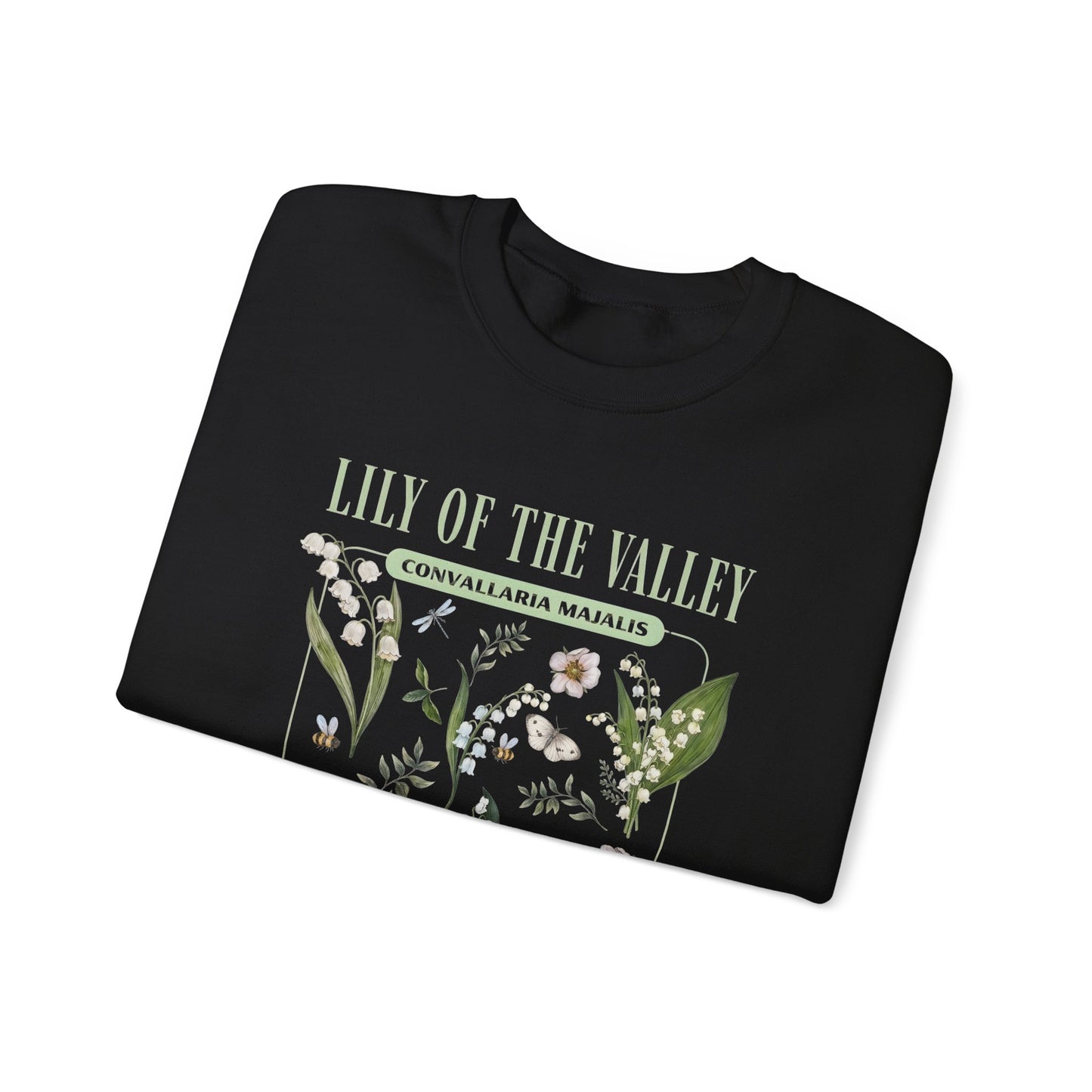 Lily of the Valley Floral Sweatshirt – Botanical Crewneck | May Birth Flower Gift - 14892
