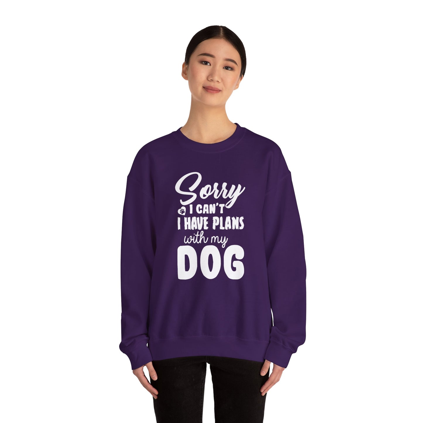 Sorry, I Can't, I Have Plans With My Dog - Unisex Heavy Blend™ Crewneck Sweatshirt